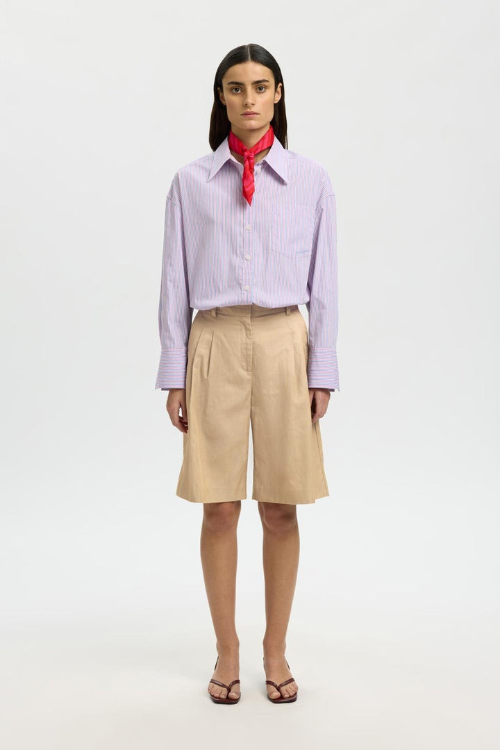 Selected Femme - Shorts - Weathered Teak - Amour