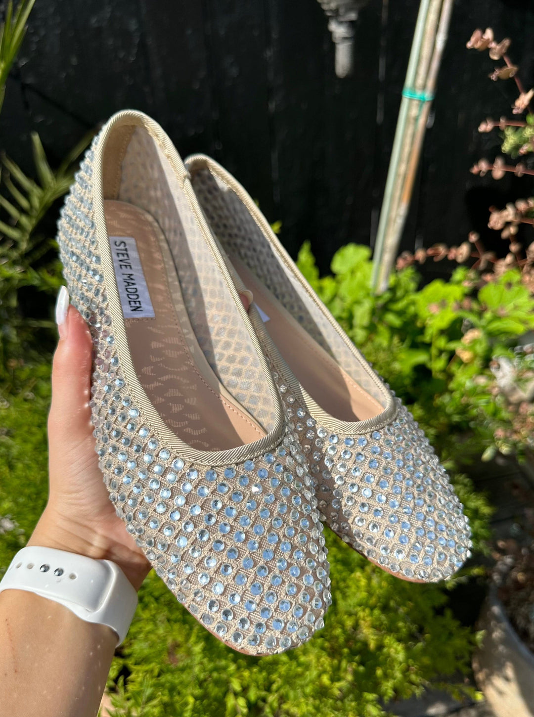 Steve Madden Sko Rhinestone ballerina - Nude - Marli - Steve Madden (Preorder levering midt August)