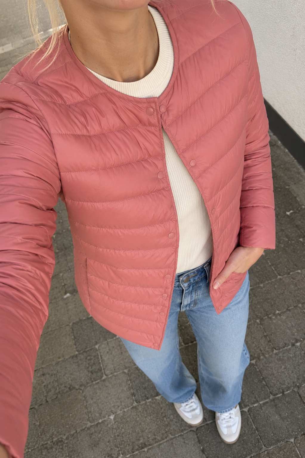 Sassy Copenhagen - Quiltet jakke - Dark Pink - Rosalie