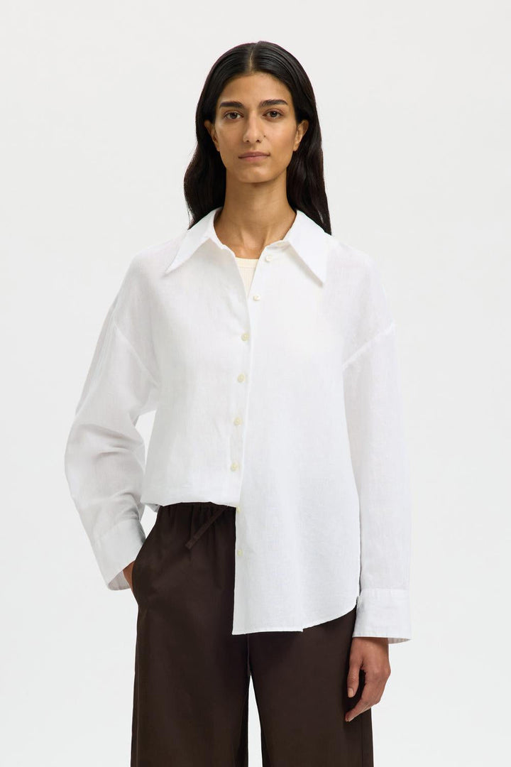 Selected Femme - Skjorte - Hvid - Cleo