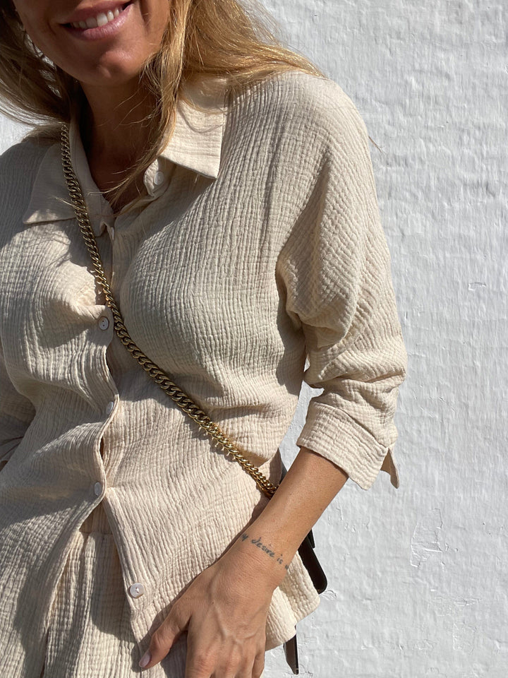 Sassy Copenhagen - Erria 100% bomulds sæt - Beige