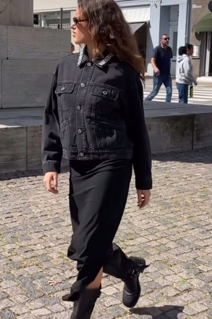 Sofie Schnoor Underdele Satin nederdel - Black - S2452102 - Sofie Schnoor