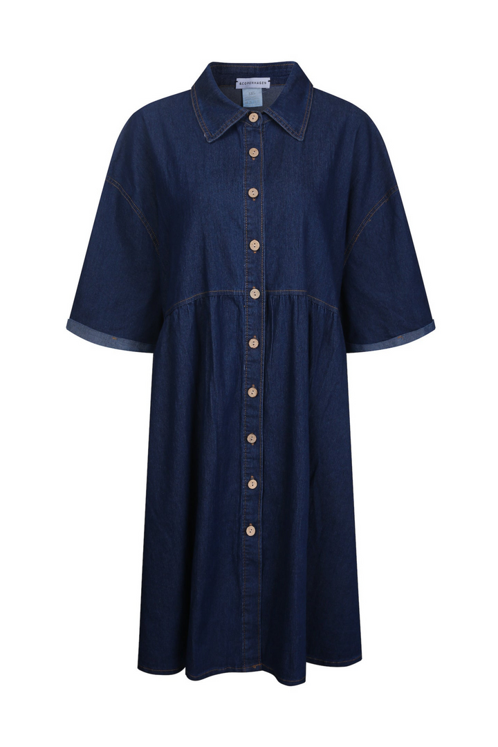 Andcopenhagen Studio - Denimkjole - Mørkeblå - Silje