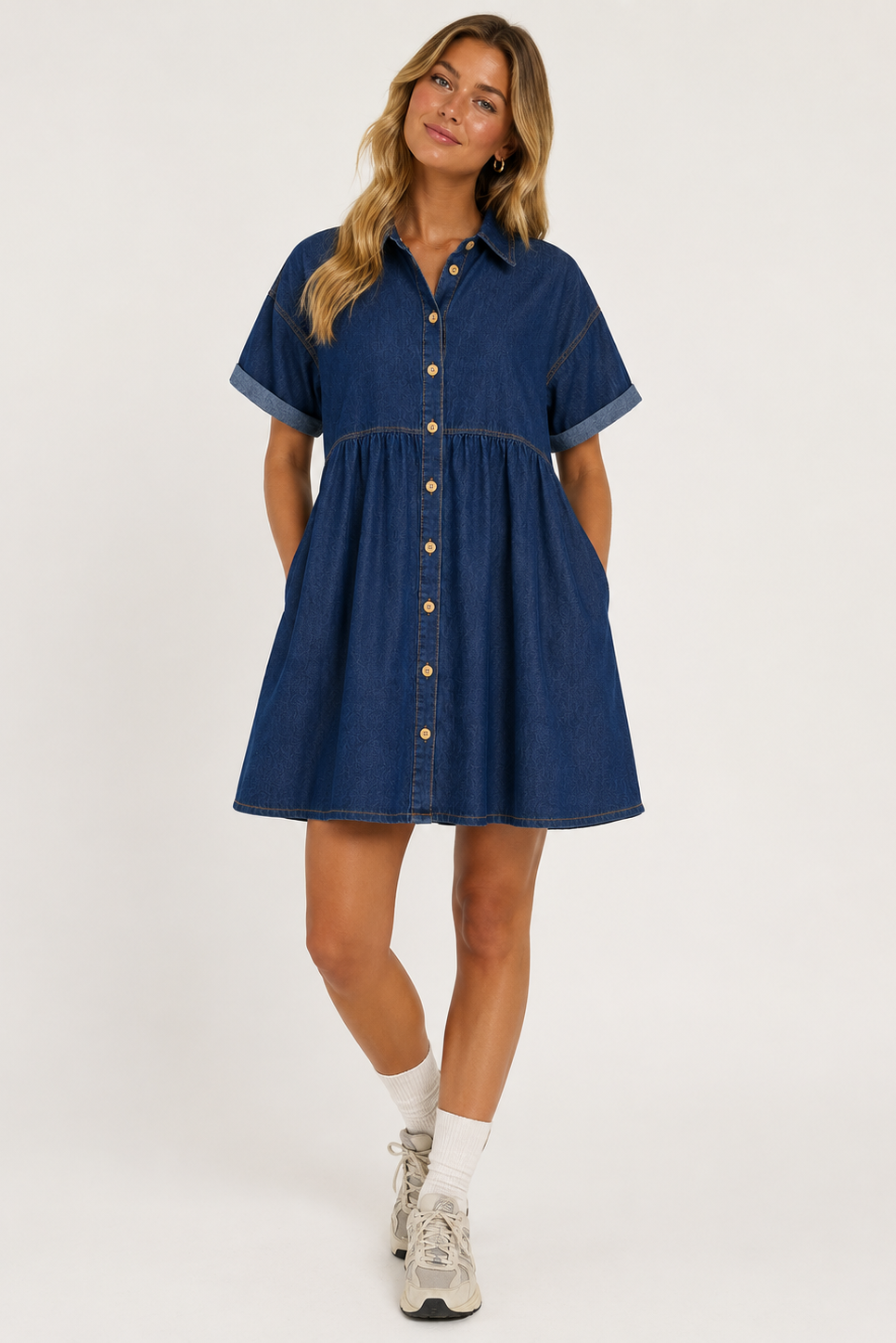 Andcopenhagen Studio - Denimkjole - Mørkeblå - Silje