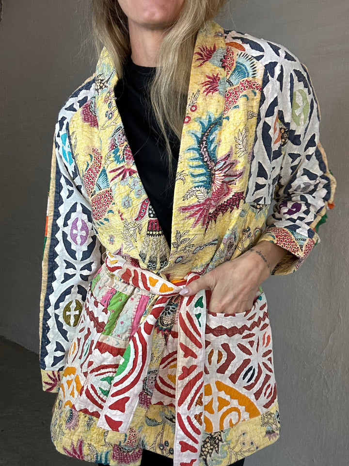 Sissel Edelbo Jakker Sissel Edelbo - Marrakesh patchwork jacket - Multi 90