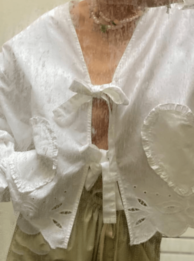 Sissel Edelbo Overdele Bomuldsskjorte - Hvid - Maibritt organic cotton - Sissel Edelbo (Bemærk preorder)