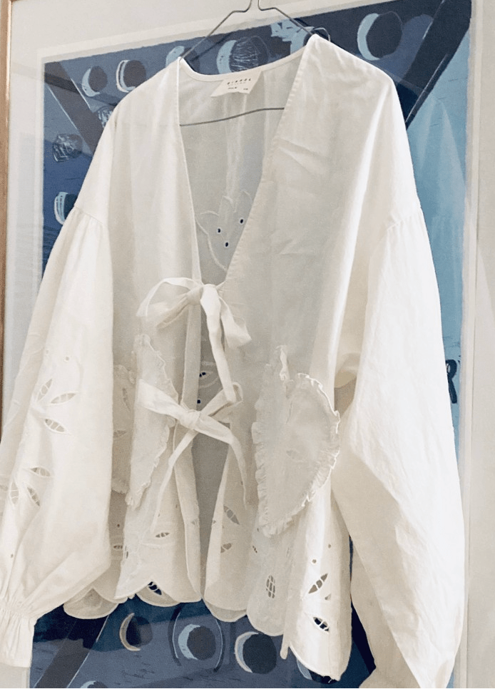 Sissel Edelbo Overdele Bomuldsskjorte - Hvid - Maibritt organic cotton - Sissel Edelbo (Bemærk preorder)