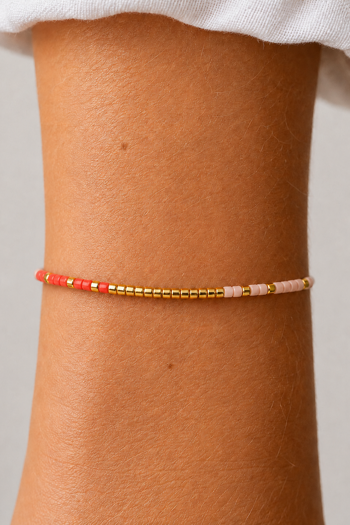 Andcopenhagen Jewelry - Perlearmbånd - Orange - Holly