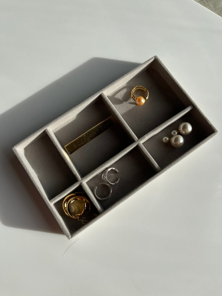 Andcopenhagen Jewelry - Smykke organizer Sally  - 3 skuffer med velour bakker - Plexiglas
