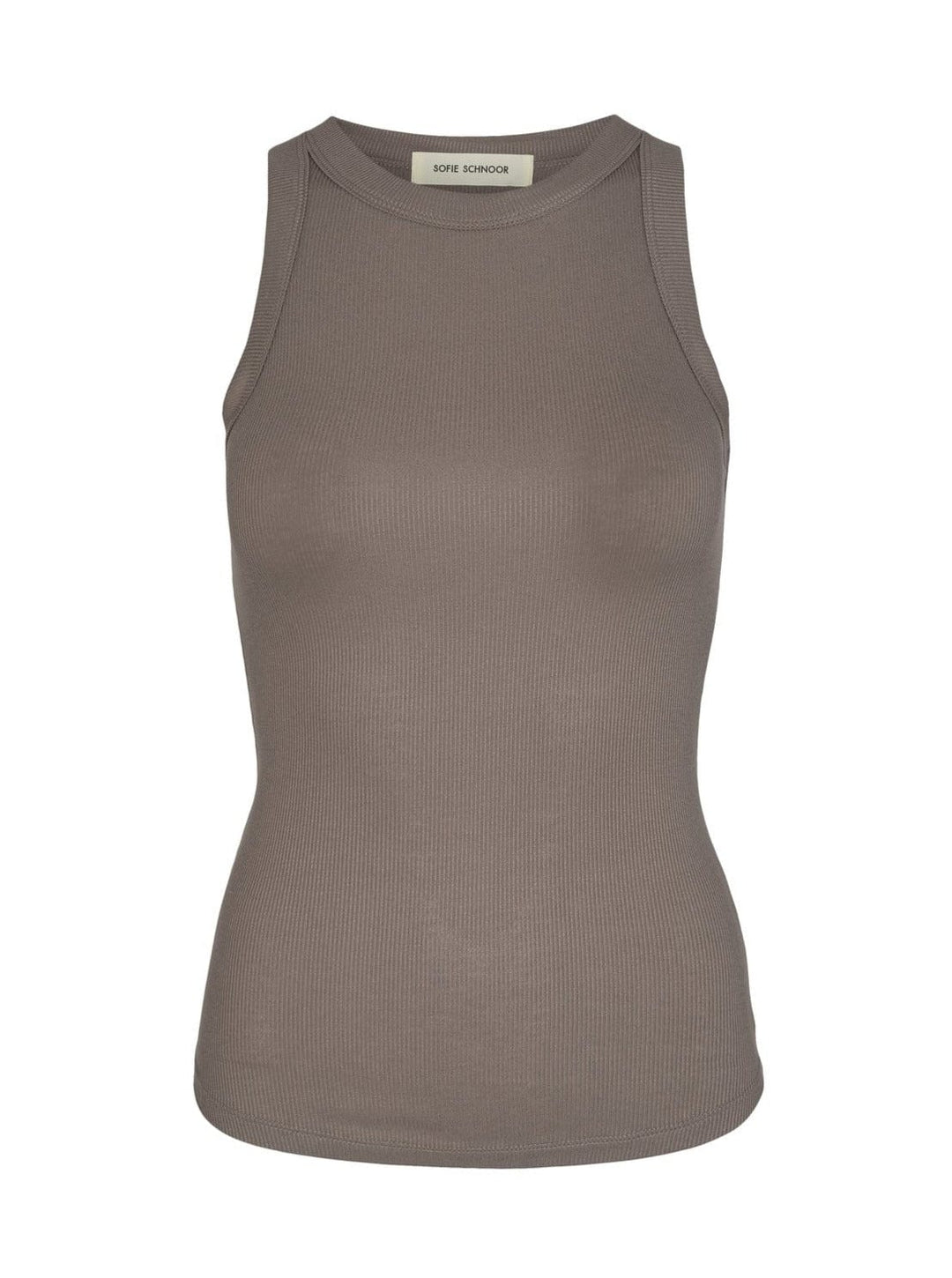 Sofie Schnoor Overdele SofieSchnoor - SNOS215 Rib Top - Brown