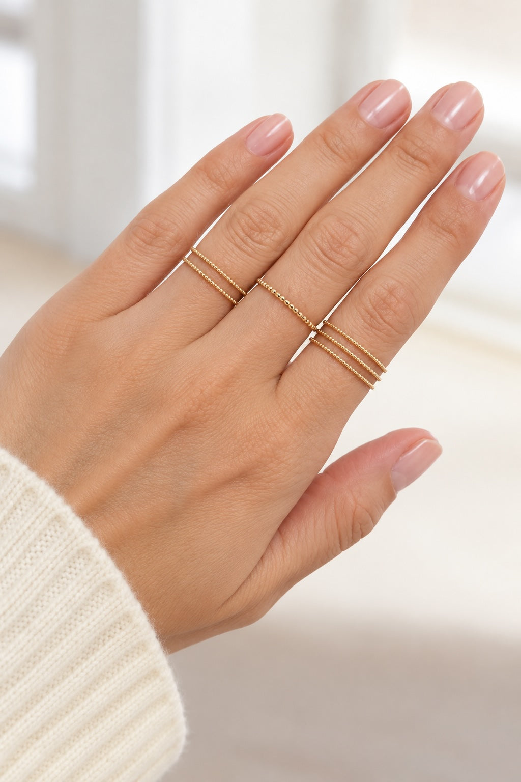 Andcopenhagen Jewelry - Ring - 18 karat guldbelagt 925 sterlingsølv - Solenne