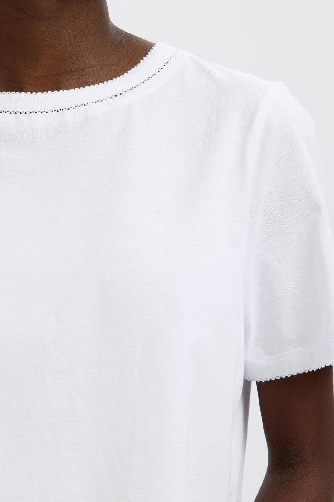 Selected Femme - T-shirt - Bright White - Assia