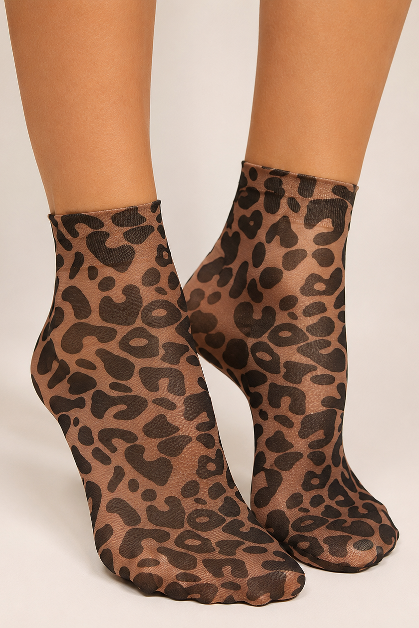 Sassy Copenhagen - Strømper - Animal Print - Leopard (3-Pak)