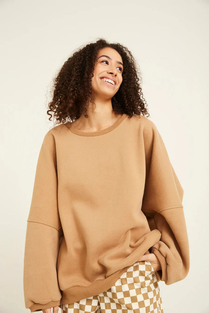 Hunkøn Overdele Sweatshirt - Brown - Ava - Hunkøn