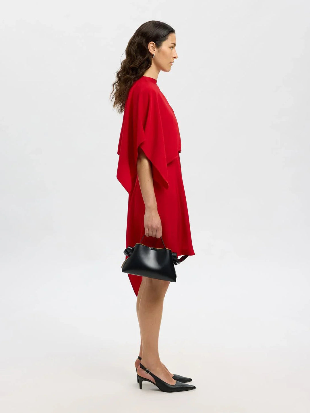 Selected Femme - Kjole - Rød - Leonore - Stilkompagniet.dk