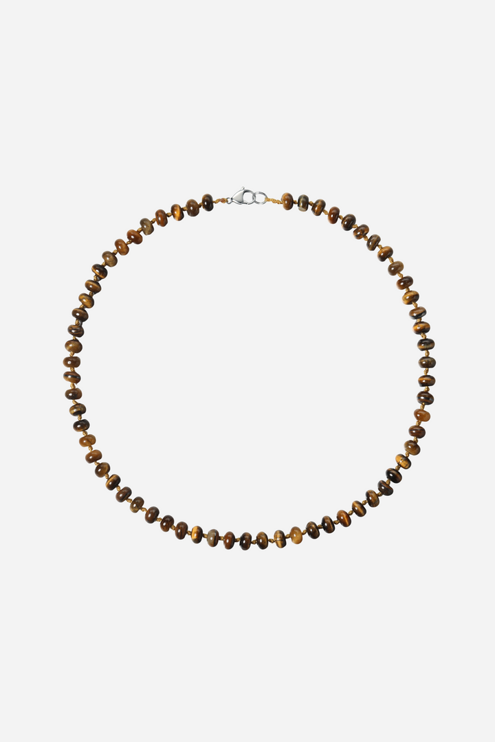 Andcopenhagen Jewelry - Perlehalsklæde - Tiger øje - Ebba