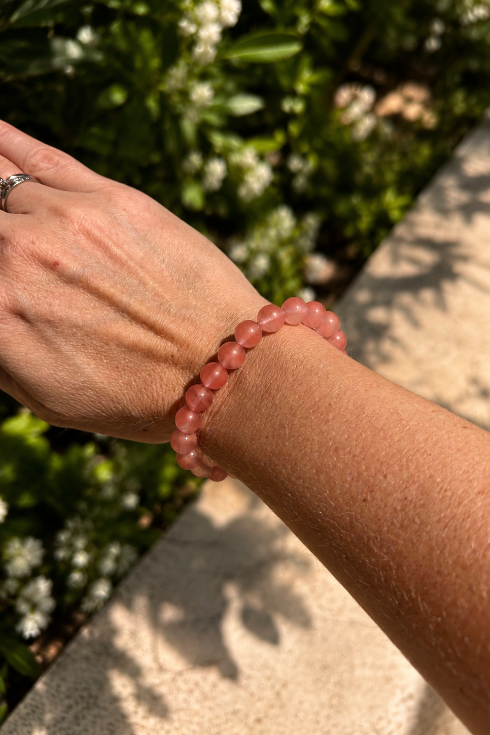 Andcopenhagen Jewelry - Armbånd - Pink kalcedon - Tora