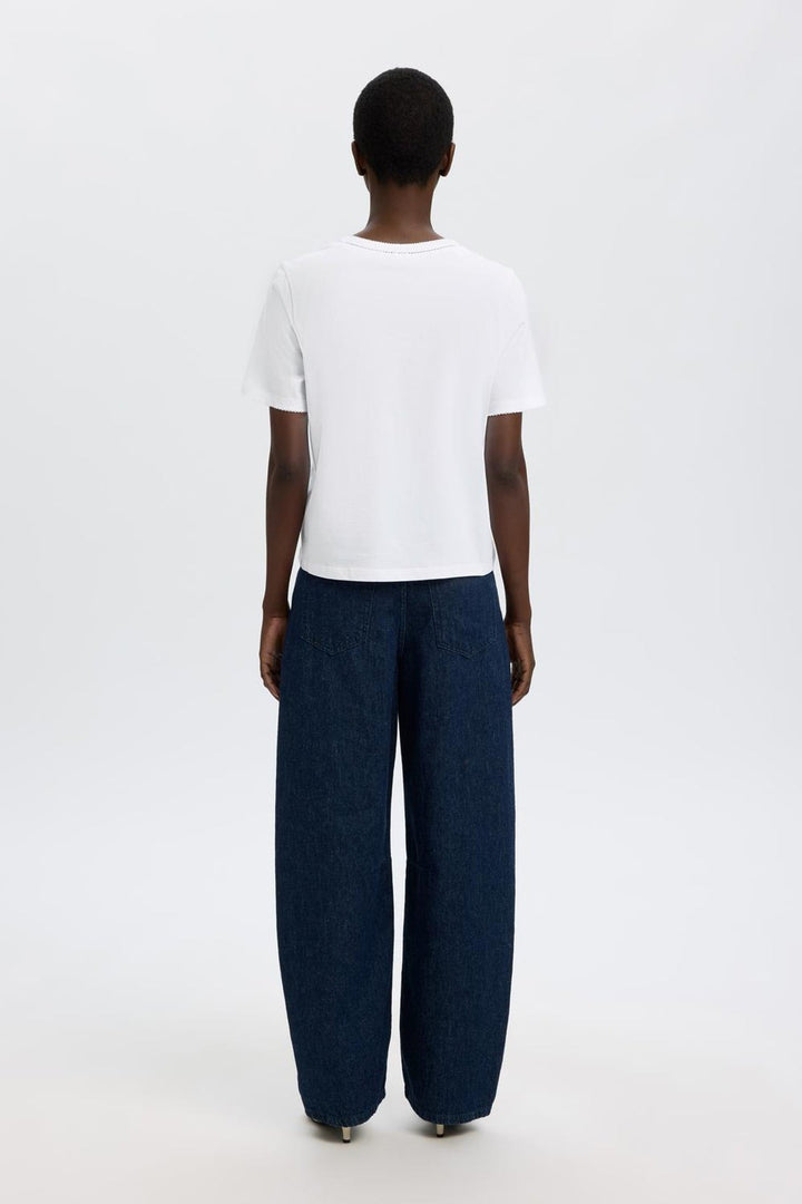 Selected Femme - T-shirt - Bright White - Assia