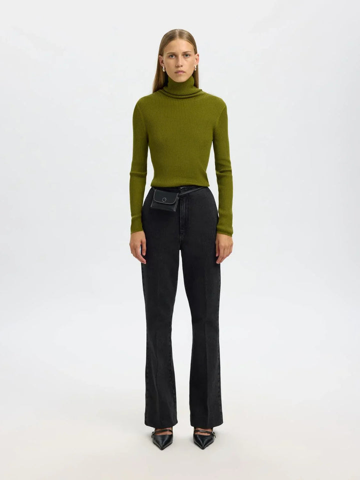 Selected Femme - Jeans - Black Denim - Julie-kori - Stilkompagniet.dk
