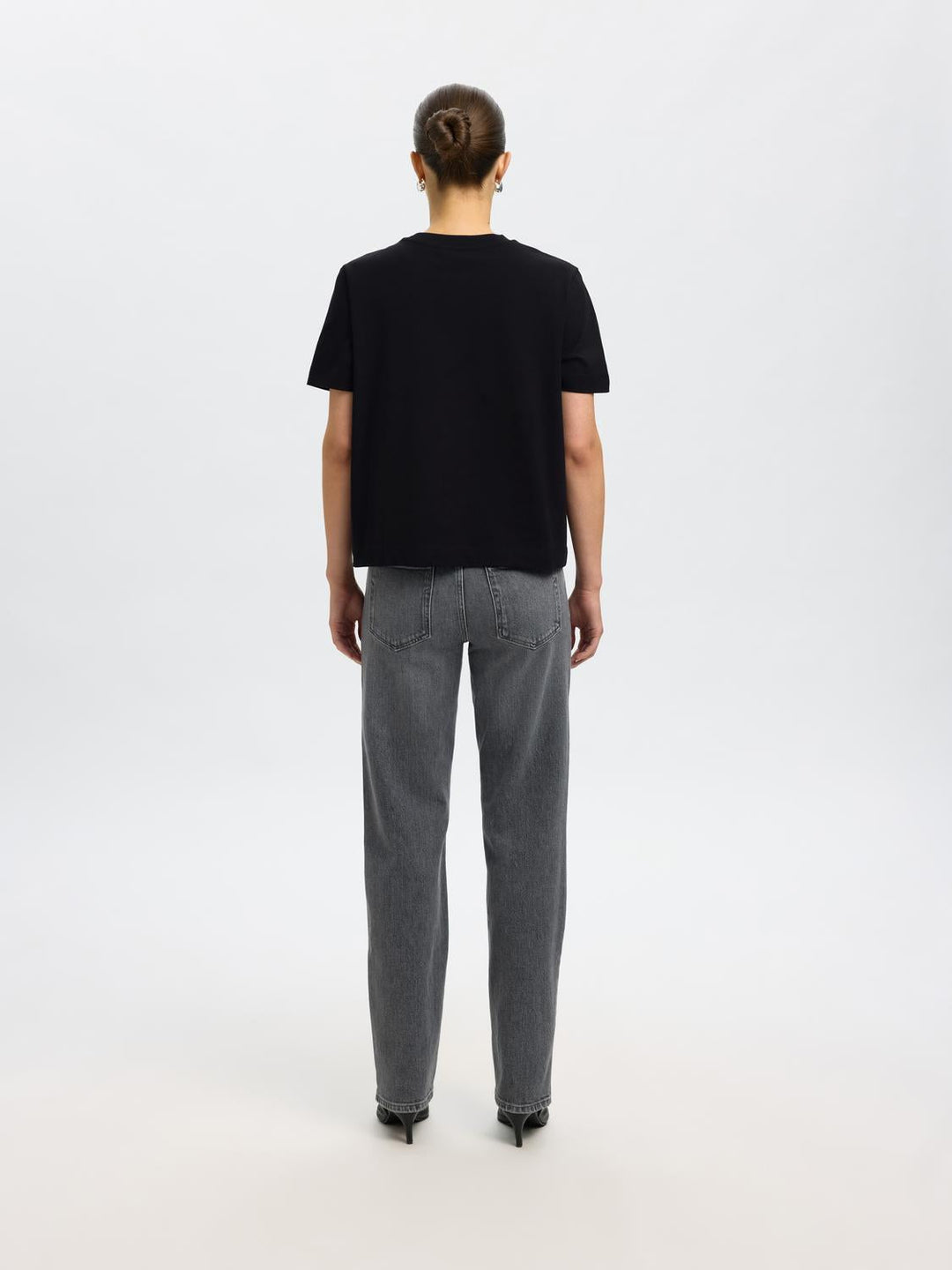 Sort boxy sort tshirt- Selected Femme Essential