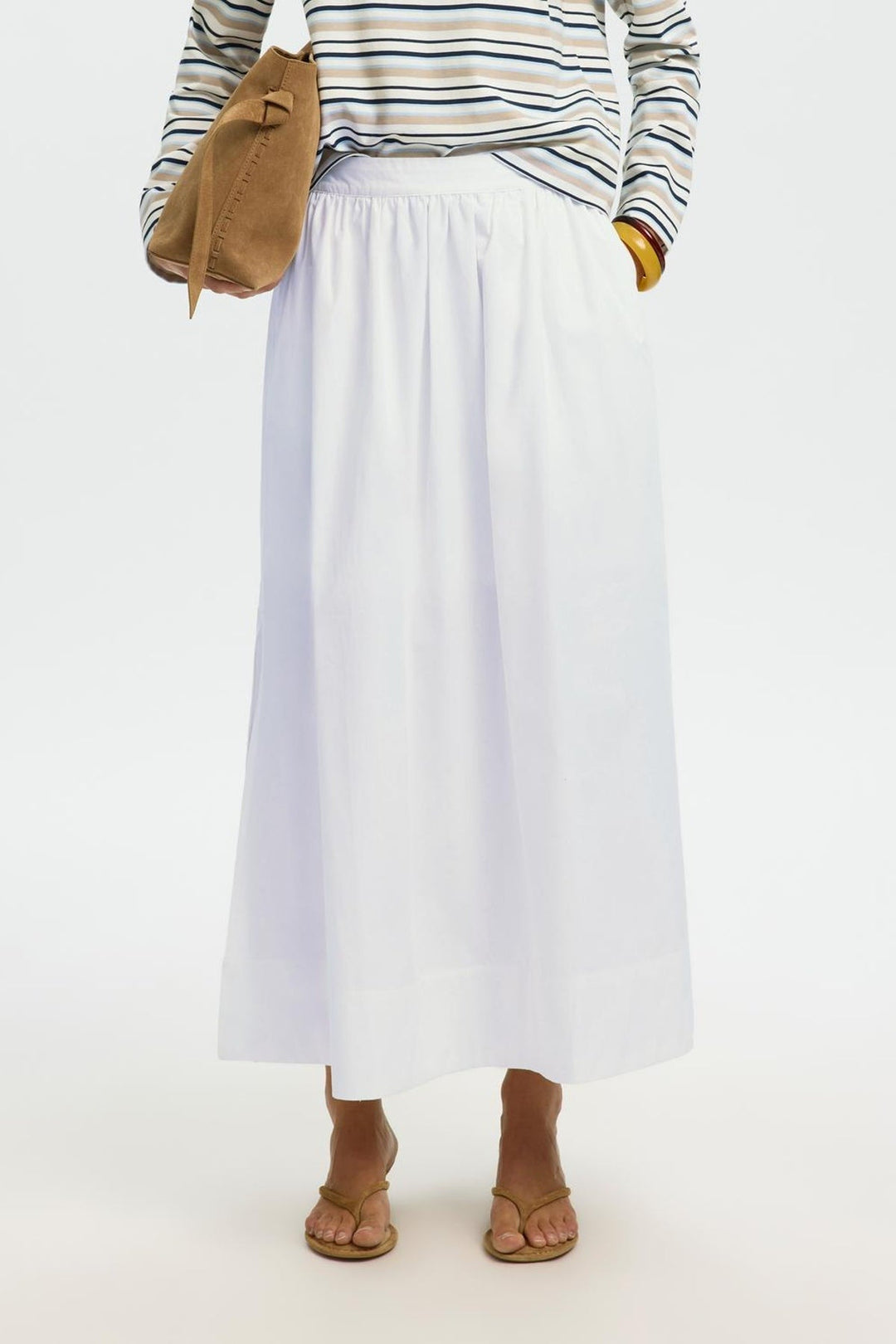 Selected Femme - Nederdel - Bright White - Slit