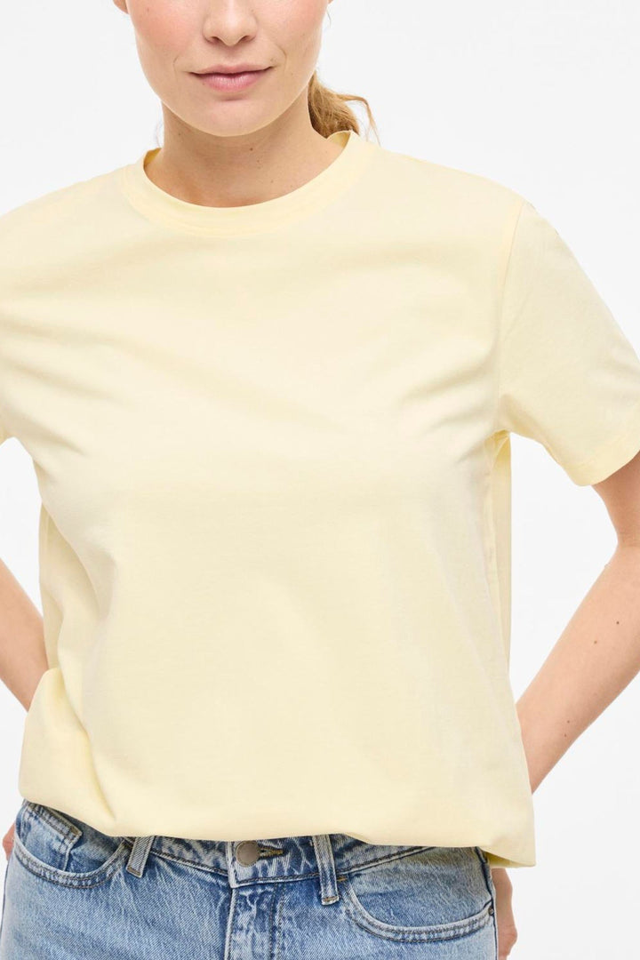 Vila - T-shirt - Pastel Yellow - Vinora