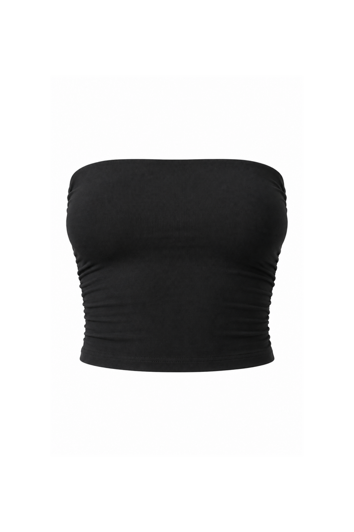 feminin bandeau-top fra Sassy Copenhagen i sort