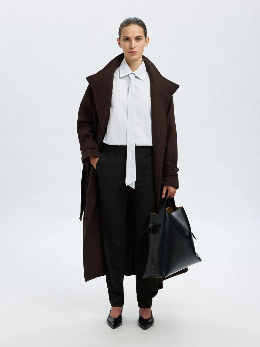 Selected Femme - Bukser - Black - Aila Tapered