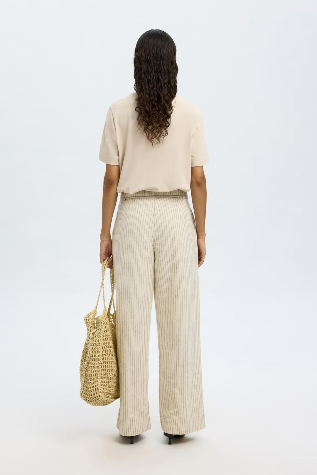 Selected Femme - T-shirt - Oatmeal - Essential