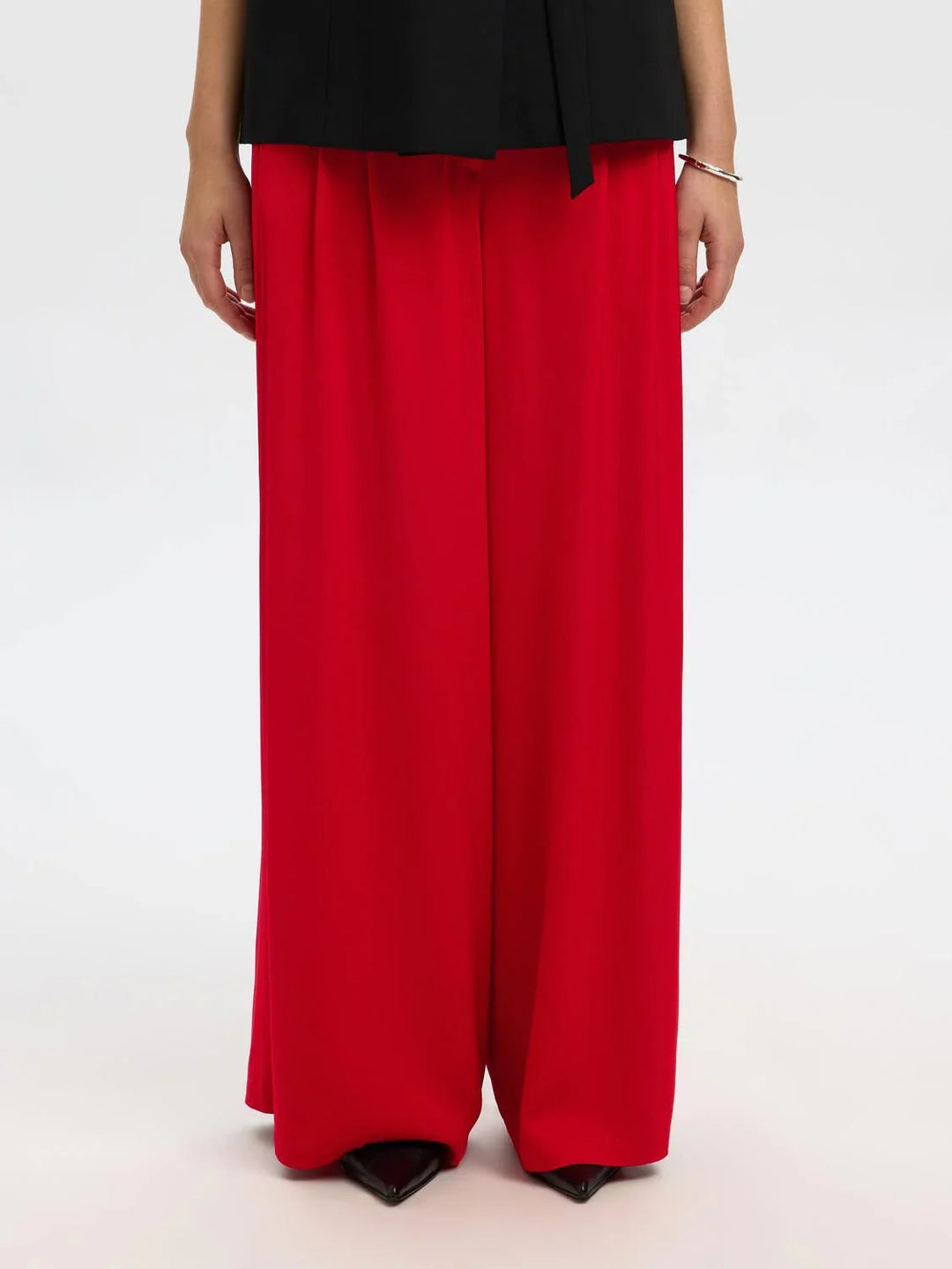 Selected Femme - Bukser - Rød - Leonore - Stilkompagniet.dk