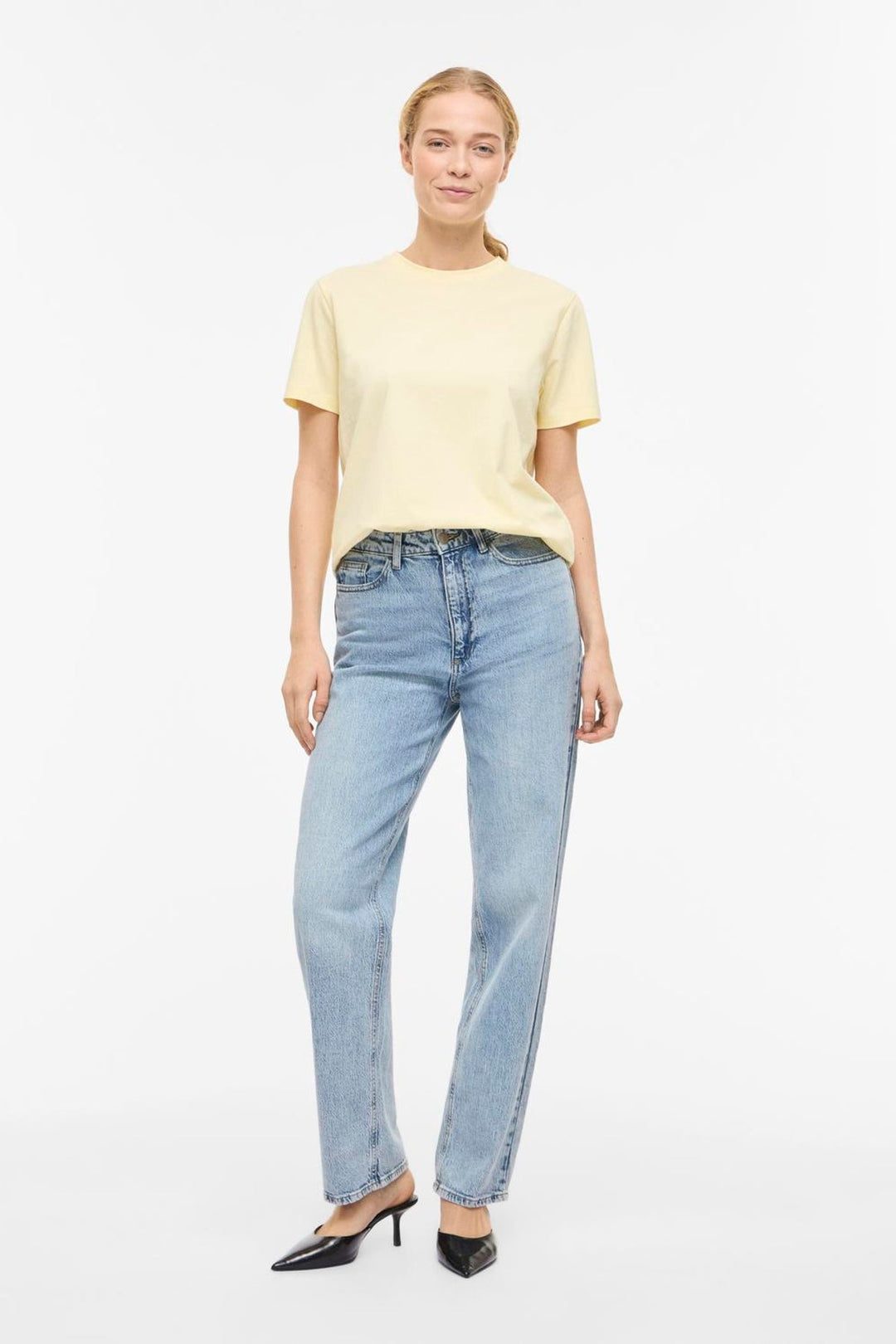Vila - T-shirt - Pastel Yellow - Vinora